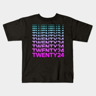 2024 - pink teal Kids T-Shirt